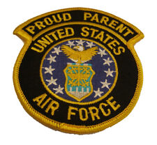 USAF AIR FORCE PROUD PARENT PATCH AIRMAN DAUGHTER SON MOM MOTHER DAD FATHER STEP picture