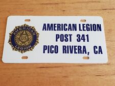 American Legion License Plate PICO RIVERA, CA Post 341 Plastic Vintage Novelty picture