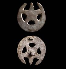 Islamic Early Ottoman or Earlier Bronze Esoteric Symbol Star and Crescent wCOA picture