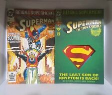 DC Comics Vintage Comic Book Lot Of 2 Reign Of The Superman #12 & # 22 picture