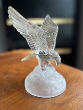 Beautiful CRYSTAL AMERICAN EAGLE FIGURINE - Wings Outstretched - Excellent Cond picture