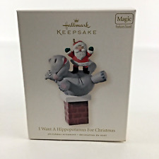 Hallmark Keepsake I Want A Hippopotamus For Christmas Ornament Magic Sound 2008 picture