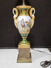 Antique French Sevres Style Lamp Signed HAND PAINTED NAPOLEON ON HORSEBACK picture