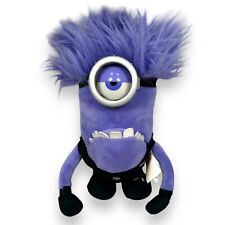 DESPICABLE ME 2 Purple Minion Glowing Evil Eye Thinkway Talking Plush Toy READ picture