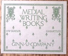 1901 VINTAGE MEDIAL WRITING BOOK BY GINN & COMPANY #2 CURSIVE INSTRUCTION Z5443 picture
