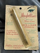 VINTAGE MAYBELLINE  FINE LINE AUTOMATIC EYE LINER METAL PENCIL ROYAL BLUE NEW picture