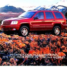 1999 Jeep Grand Cherokee Vintage Red Original Print Ad 8.5 x 11