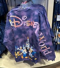 NEW Walt Disney Castle Tie Dye Blue Spirit Jersey XS picture