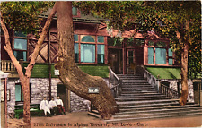 Entrance to Alpine Tavern Mt. Lowe CA Divided Unposted Postcard c1910 picture