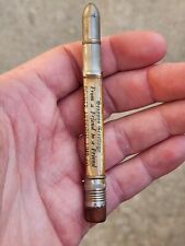Rare Oddity Vintage Celluloid Bullet Pencil DEHNER ARTIFICIAL LIMB CO.  Omaha NE picture