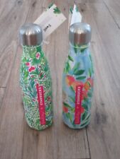 NWT Lot (2) Starbucks Swell Lilly Pulitzer Metal Water Bottles -Peaches & Jungle picture