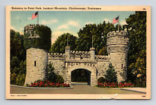 Postcard Chattanooga TN Tennessee Point Park Entrance Battle Above Clouds picture