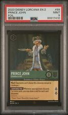 Disney Lorcana Prince John Greediest of All 89/204 Foil Pre-Errata PSA 9 Pop 5 picture