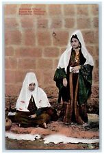 c1910's Woman Wearing Traditional Dress Bethlehem Israel Antique Postcard picture