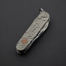NEW Daily Customs 91.3 Super Tinker 3D Honeycomb Micarta Inlay Swiss Army Knife picture