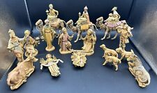 FONTANINI ITALY NATIVITY FIGURES Set  OF 17 Holy Family Original Sticker Mint picture