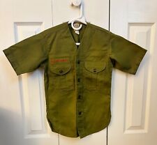 Vintage BSA Boy Scout uniform shirt 1950s or 60s short sleeve child size 11 picture