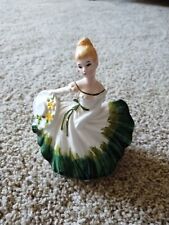 VINTAGE LEFTON LADY IN A RUFFLED DRESS PLANTER #5679 picture