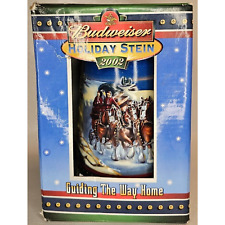 2002 Budweiser Holiday Stein In Original Box With COA picture