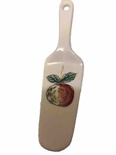 Antique 9in Porcelain Pie Server  With Fruit Made In Japan picture