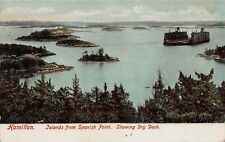 View of Islands from Spanish Point, Hamilton, Bermuda, 1907 Postcard, Used picture