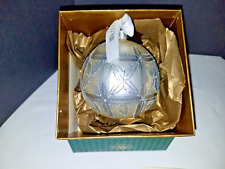 1997 Waterford Crystal Silver Kylemore Festival Ball ornament in the box picture