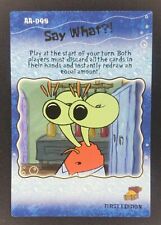 2003 Upper Deck Spongebob Aquatic Amigos: 1st Edition Foil- Say What? AA-098  picture