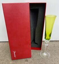 Baccarat Mille Nuits Flutissimo Crystal Champagne Glass Signed w/ Box picture