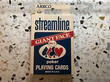 Streamline No7 giant face plastic playing cards, ARRCO picture