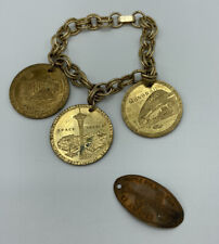 Seattle World’s Fair Charm Bracelet & Elongated Medal Souvenir Charm VTG picture