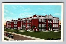 Akron OH-Ohio, North High School, Antique, Vintage Souvenir Postcard picture