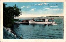  Postcard Boat Landing Beaver Lake Beaver Dam WI Wisconsin c.1915-1930     I-487 picture
