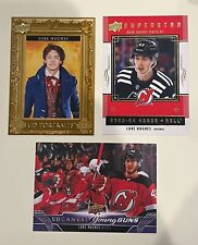 Luke Hughes 2023-24 Upper Deck Young Guns Canvas UD Portraits Superstar LOT of 3 picture