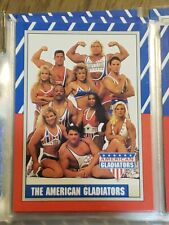 1991 Topps American Gladiators 88 card Set w / 11 Stickers In Card Sleeves  picture