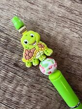 Custom beaded pen. Turtle & Owl Gifts, basket filler, party, journal, teen picture