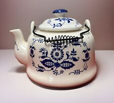 Vintage Armbee Blue Onion Porcelain Teapot San Francisco Made In Japan picture