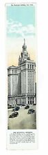 Tri Fold MINT New York City NYC POSTCARD Very Old Skyscraper UNFOLDED picture