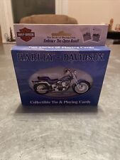 Harley Davidson Motorcycles 2001 Collector Tin & 2 Decks of Cards - NEW SEALED picture