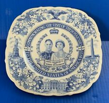 1939 King George Queen Elizabeth United States Visit Royal Ivory China Plate picture