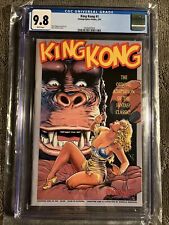 Fantagraphic Comic King Kong 1 1991 CGC 9.8 NM Dave Stevens GGA Cover TOP POP 🔥 picture