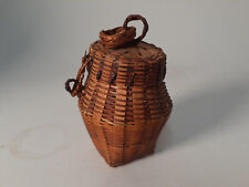 Antique Miniature Basket with Covered Lid, Very Sweet, Perfect Condition picture