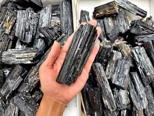 Large Black Tourmaline Stone Logs Raw Natural A-Grade Haystack Crystal Rods picture