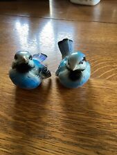 Pair Of Vintage Goebel Blue Bird Sparrow Figurines CV72 and CV73 picture