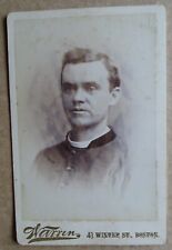 Father Callahan (Priest?) Cabinet Photograph by W Shaw Warren, Boston 1880s picture
