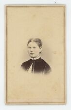 Antique ID'd Hand Tinted CDV 1860s Woman Named Hannah Shourds Philadelphia, PA picture