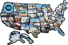 RV State Travel USA Map Sticker United States Stickers Vinyl Map RV Decals New picture