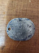 Ww2 USMC Dog Tag Named To Robert Herman Heckert Dug On Guadalcanal With Research picture