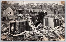 Omaha Nebraska~13th & Franklin Tornado Wreckage~Steps, Mattress, Columns~c1905  picture