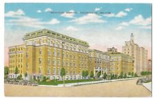 Indianapolis Indiana c1940's Methodist Hospital Building, vintage car picture