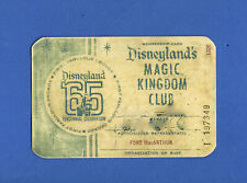 1965 DISNEY MAGIC KINGDOM CLUB BENEFIT ID CARD DISNEYLAND TENCENNIAL CELEBRATION picture